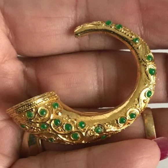 Vintage DeNicola Estruscan Ram's Horn Brooch - Picture 6 of 8